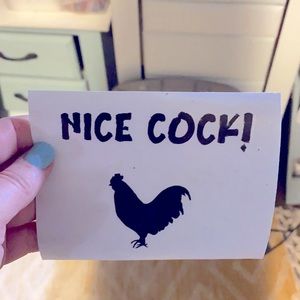 Nice cock decal